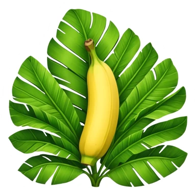 only a single banana leaf sticker