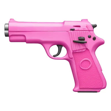Pink gun sticker