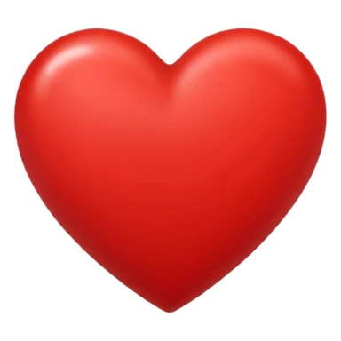 red heart, classic and bold sticker