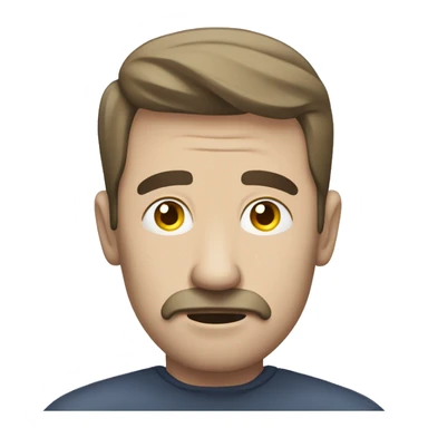 Mann traurig mit Auto im Hinergrund sticker