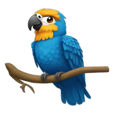 guacamayo azul sticker