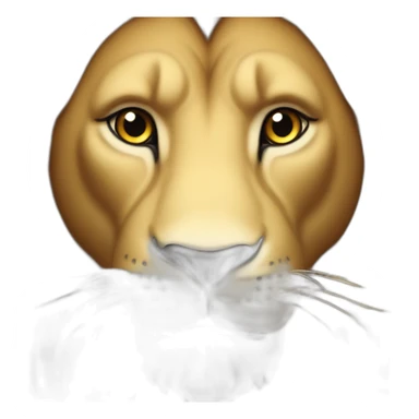 Lion sur dinosaure sticker