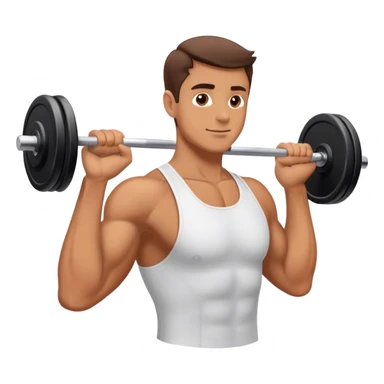 man performing side deltoid exercise sticker