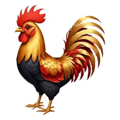 High resolution of A rooster sticker