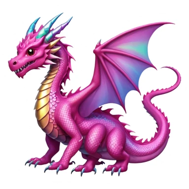 pink dragon sticker