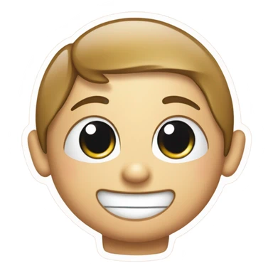 smiling kawaii perfume face sticker