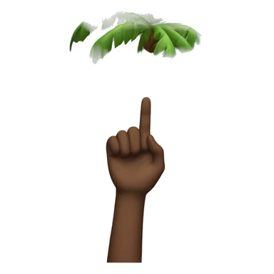 Telling an aside with palm facing away sticker