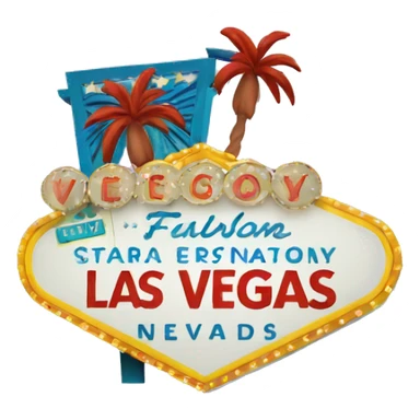 las vegas sign sticker