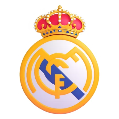 Real Madrid football club logo sticker