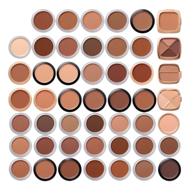 Brown makeup products sticker