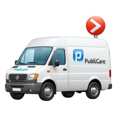 a delivery van with "Publicare" logo sticker