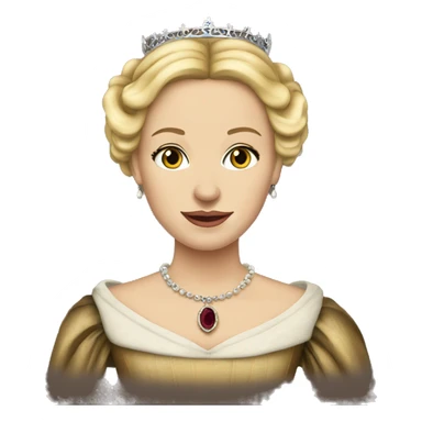 Queen Jane of tudor England blonde sticker