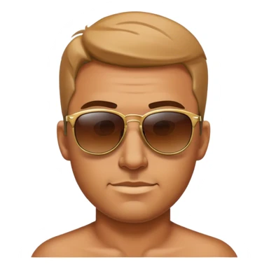 A man in a sun glasses  sticker