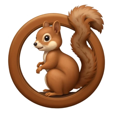 squirrel in a wheel emoji sticker