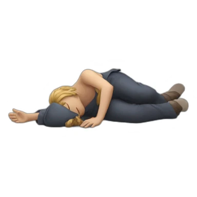 Fainting Human sticker