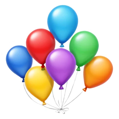 shaped flying balloons sticker