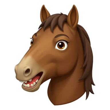Angry horse emoji sticker