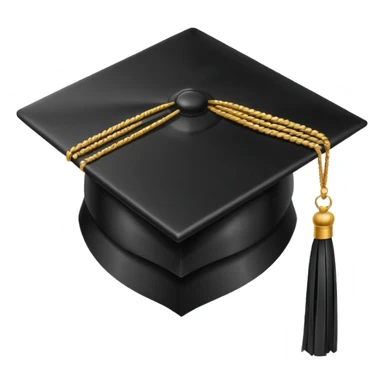 black grad cap sticker