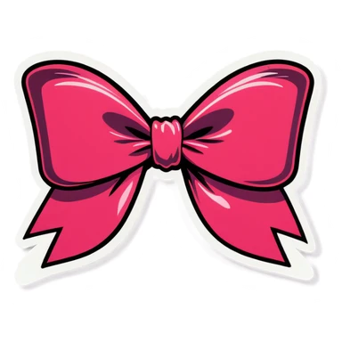 Coquette bow sticker