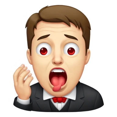 Yawning pastor drunk sticker