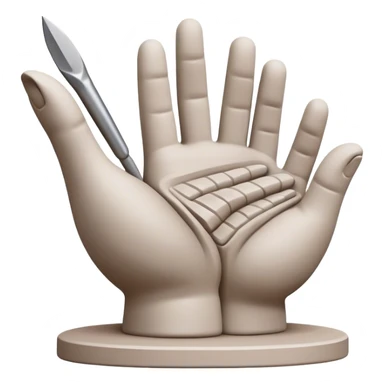 Sculpting icon, clay being shaped by hands, sculpting tools, unfinished sculpture, textured surface, minimalistic style, clean lines, transparent background. sticker