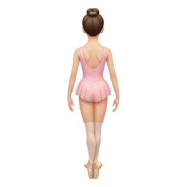 coque cabelo ballet vista de trás sticker