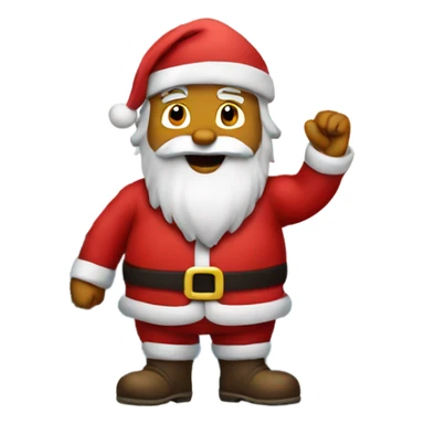 Santa in thr mountain  sticker