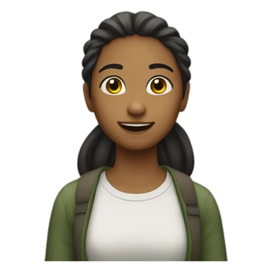 girl saying words like comics sticker