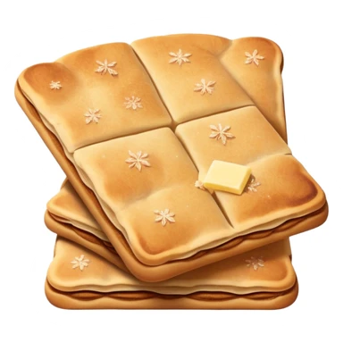 traditional norwegian sweet flat bread with cinnamon and sugar and butter sticker