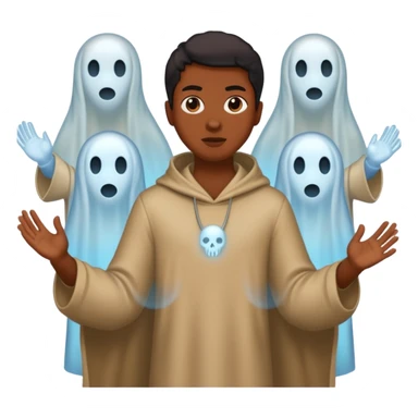 4 ghosts hunting a black person sticker