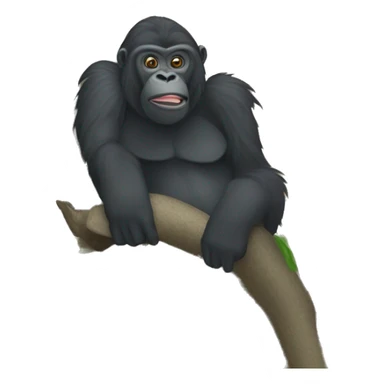 gorilla tag monkey on a tree sticker