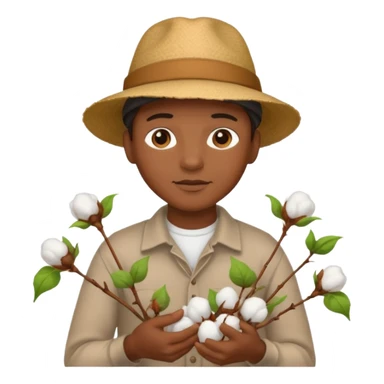 Black person picking cotten sticker