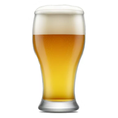 Half empty beer glass sticker