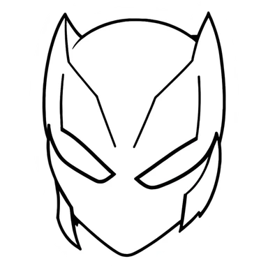 Batgirl superhero face sticker