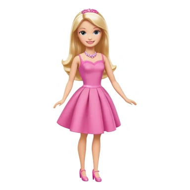 Full bodied Barbie doll sticker