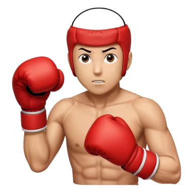 Saitama red hand punch with a boxing glove sticker