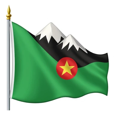 Just do a simple flag I want to put in my bio. Have u seen the panjshir flag do that it’s not in the emojis but make it exactly like the picture don’t add anything else. something on the middle search it up and make it in a shape of flag like the emojis no it’s goes like green on  sticker