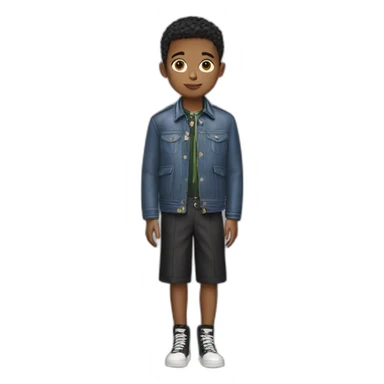 Boy wearing prada sticker