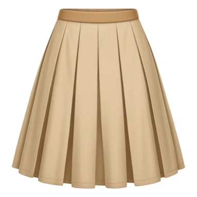 beige cloth skirt sticker