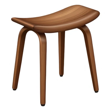a stool, mid century modern style sticker