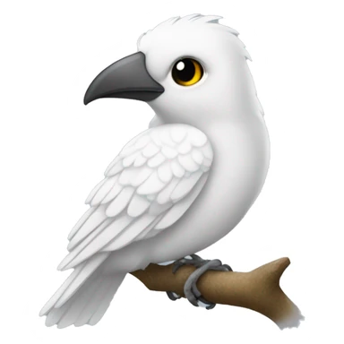 Pájaro blanco voland sticker