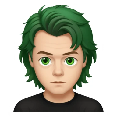 Harry Styles with green eyes sticker