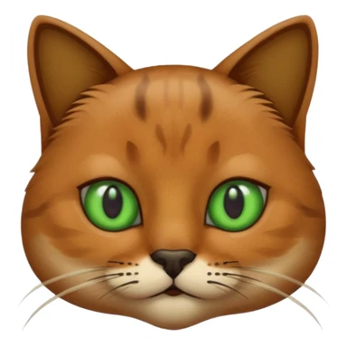 a cat with dark black moustache sticker