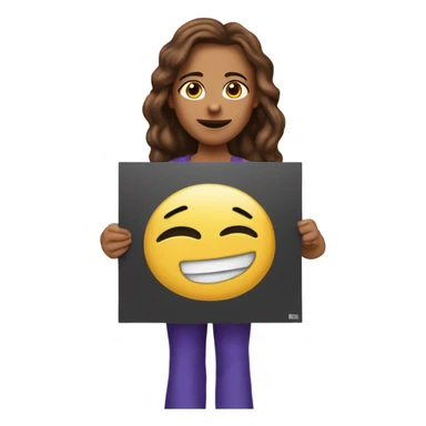 Indi Judd holding a sign that says “i’m the biggest loser sign”  sticker