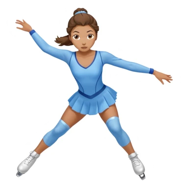 Victoruam ice skater sticker