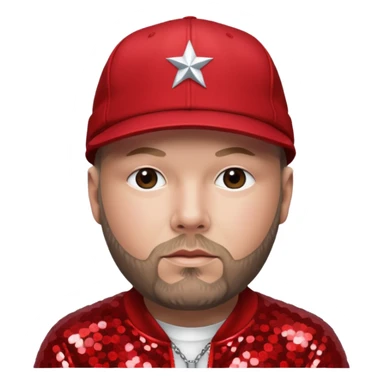 Fred Durst with red sequin outfit sticker