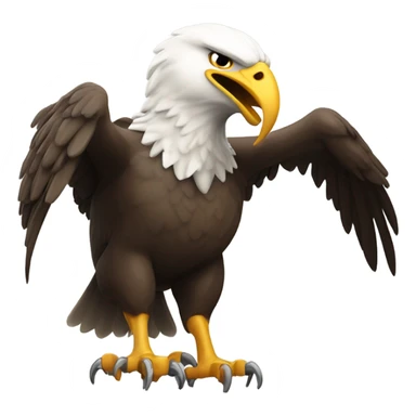Eagle eating a ram sticker