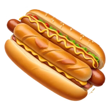 creamy croissant hot dog sticker