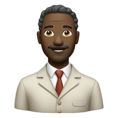 Man with creme  sticker