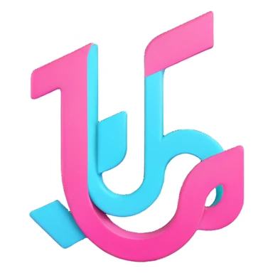 true-to-life 3D TikTok logo, official design, TikTok's color palette black white cyan pink, transparent background, no modifications, for Discord role icon sticker